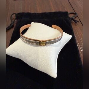 Heart Bangle Bracelet ( when you have faith ❤️ everything is possible ) Quote